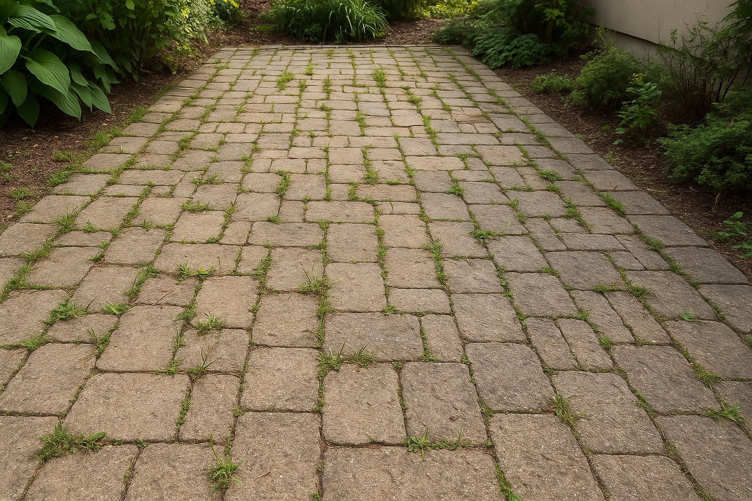 Interlock Paver Repair - Before